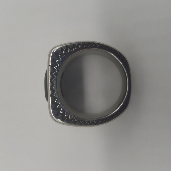 2030- Black Stone Handmade Men's Ring Size 11 NWT - Picture 4 of 7